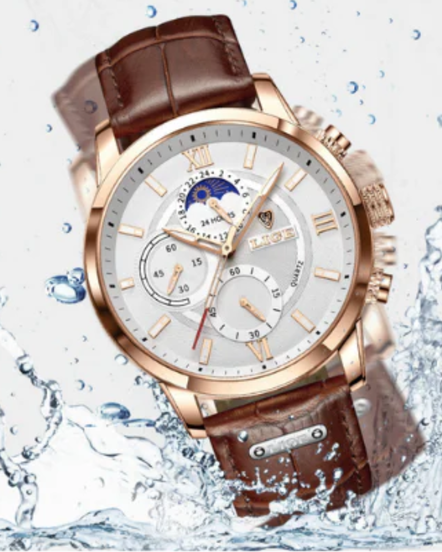 Lugano Classic – Reloj de Cuarzo Premium (Correa de Piel)