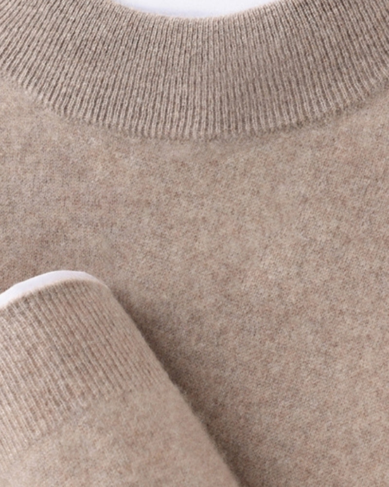Gstaad – Jersey de Cuello Vuelto Premium (Mezcla de Cachemira)