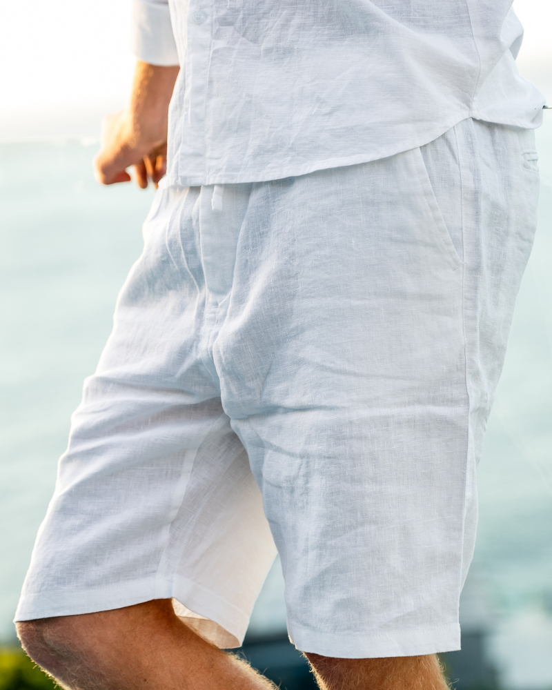 Amalfi – Bermudas de Lino Premium (Corte Relajado)