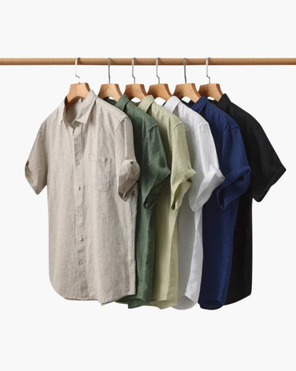 Capetown – Camisa de Lino Premium (Manga Corta)