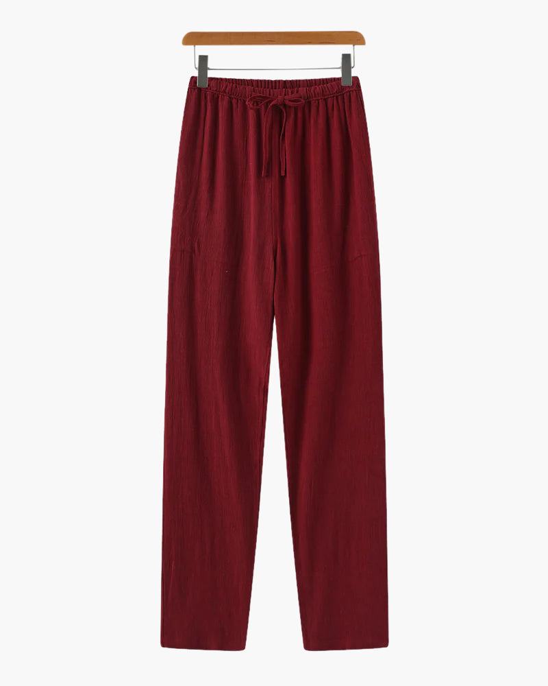 Marrakech – Pantalón de Lino Premium (Corte Entallado)
