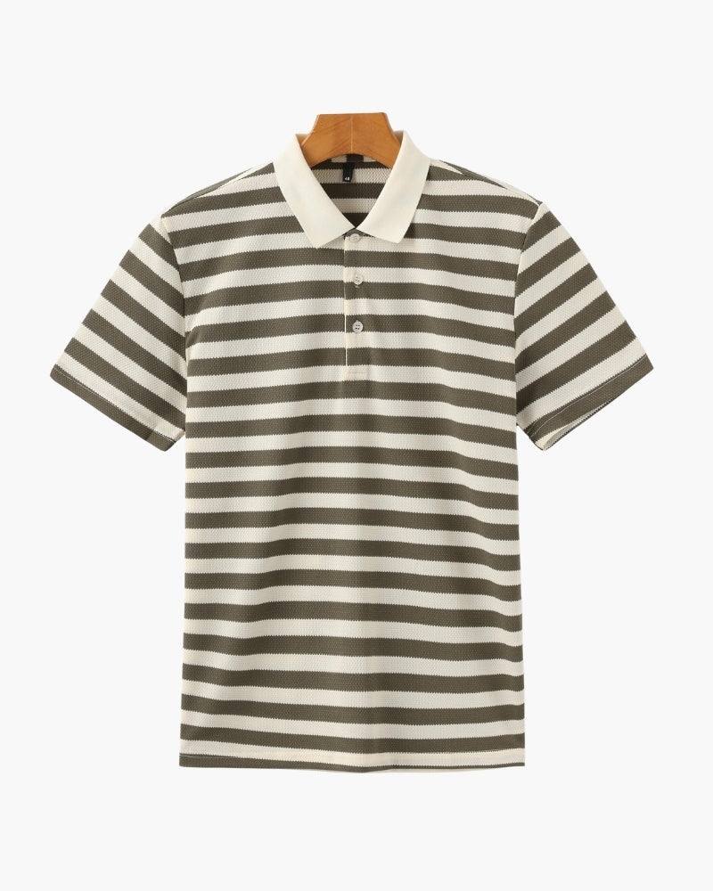 Shoreline – Polo de Punto Premium (Rayas Horizontales)