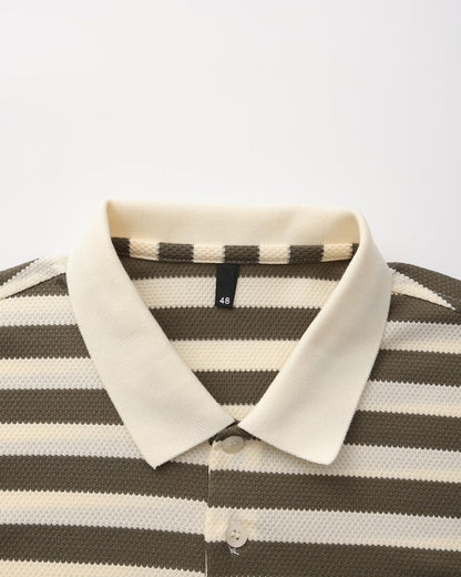 Shoreline – Polo de Punto Premium (Rayas Horizontales)