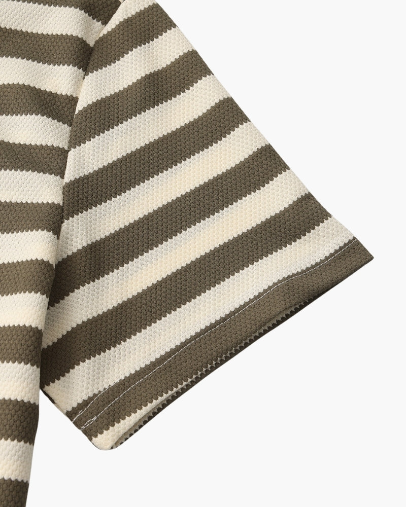 Shoreline – Polo de Punto Premium (Rayas Horizontales)