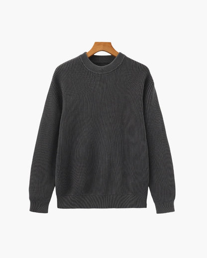 Edinburgh – Jersey de Punto Acanalado Grueso (Cuello Redondo)