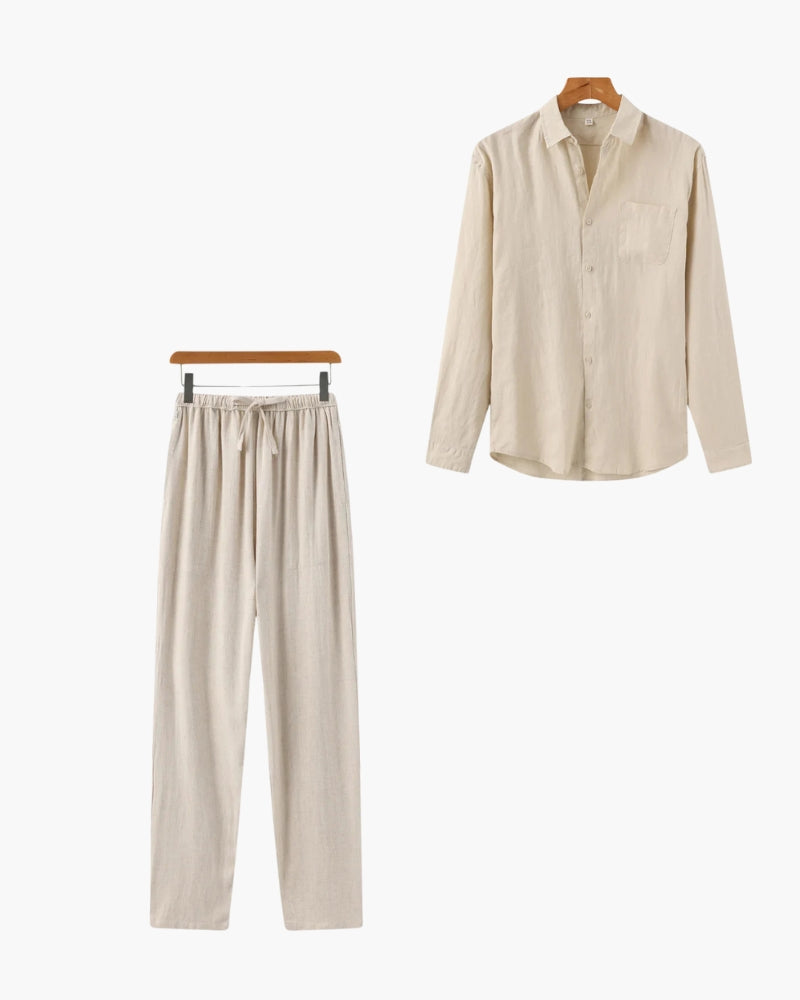 Mono – Conjunto de Lino Monocromático (2 piezas)