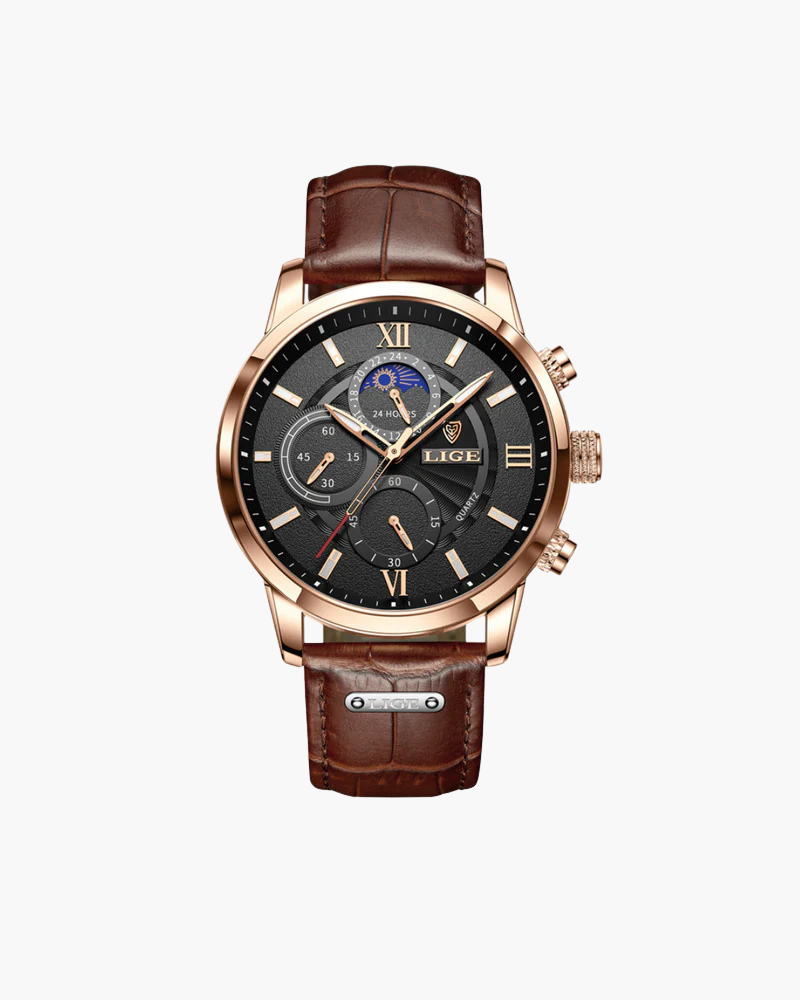 Lugano Classic – Reloj de Cuarzo Premium (Correa de Piel)