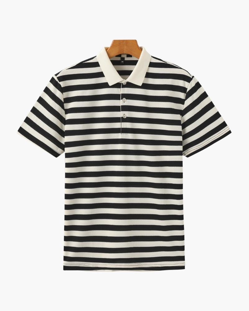 Shoreline – Polo de Punto Premium (Rayas Horizontales)