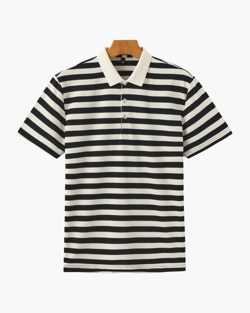 Shoreline – Polo de Punto Premium (Rayas Horizontales)