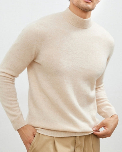 Gstaad – Jersey de Cuello Vuelto Premium (Mezcla de Cachemira)