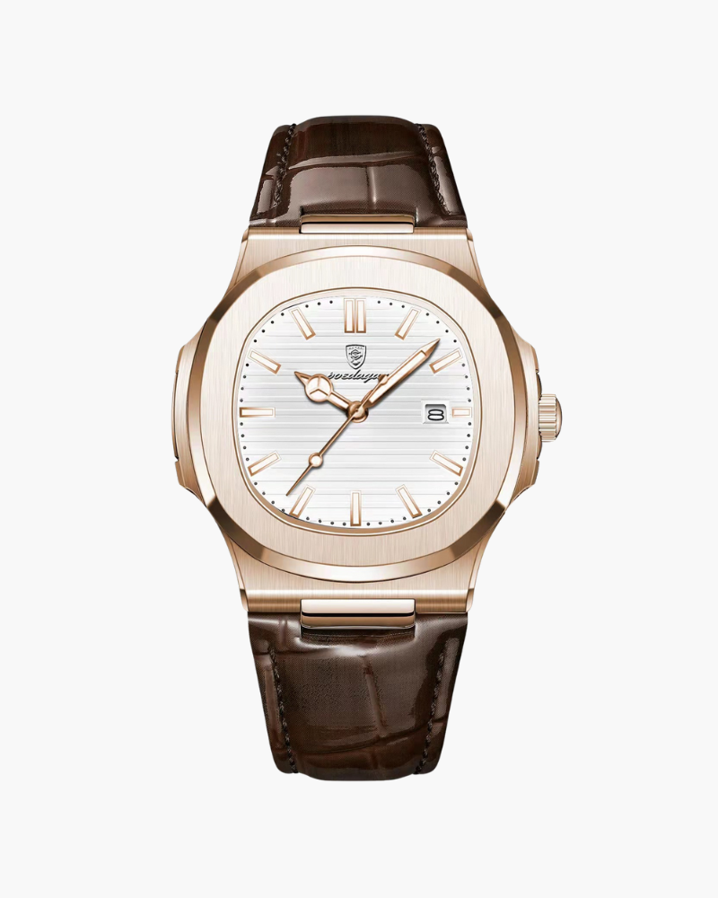 Lisbon Edition – Reloj Clásico (Correa de Piel y Fecha)