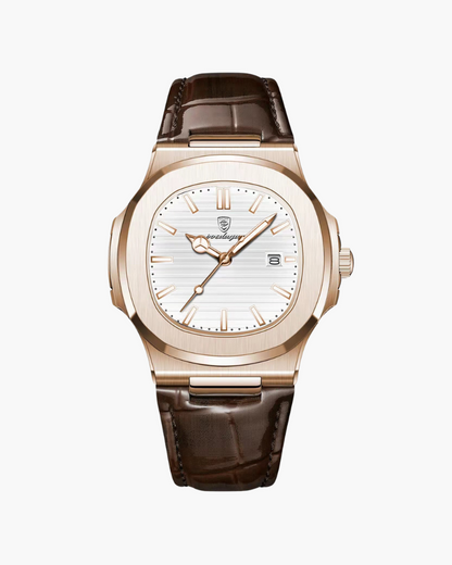 Lisbon Edition – Reloj Clásico (Correa de Piel y Fecha)