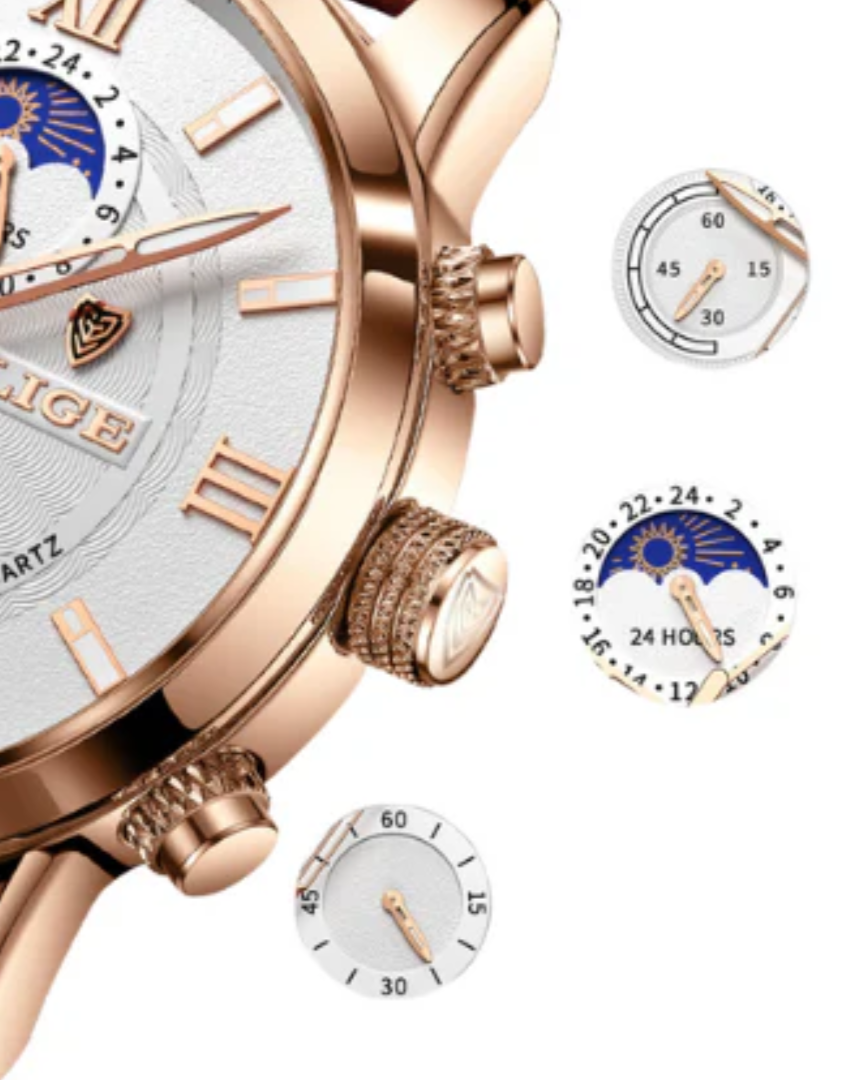 Lugano Classic – Reloj de Cuarzo Premium (Correa de Piel)