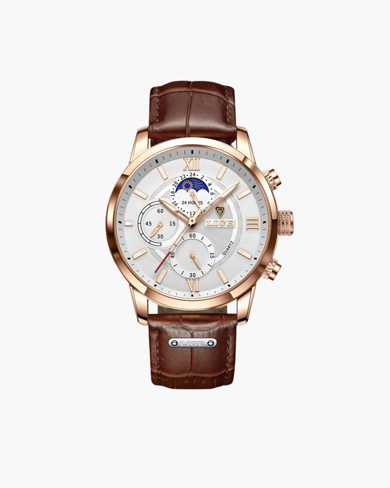 Lugano Classic – Reloj de Cuarzo Premium (Correa de Piel)