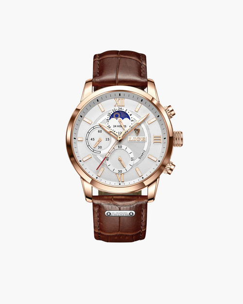 Lugano Classic – Reloj de Cuarzo Premium (Correa de Piel)