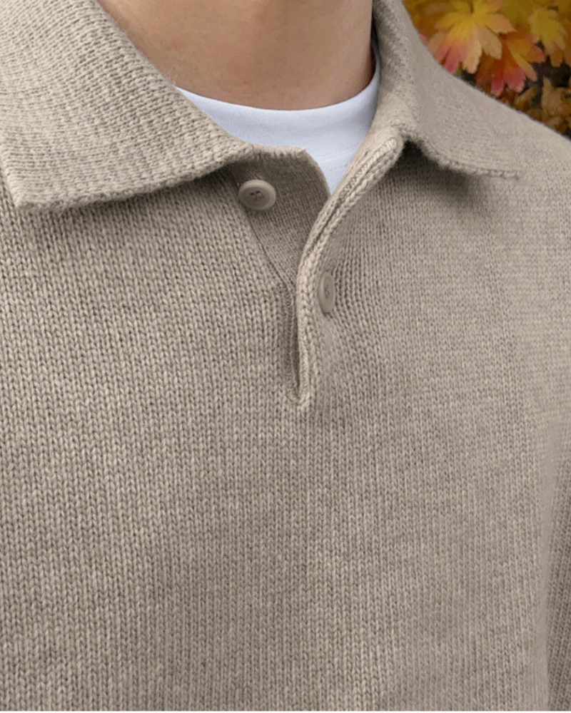 Zermatt – Jersey Premium 100% Lana (Cuello Polo con Botones)