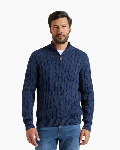 Verbier – Jersey Premium de Punto de Ochos (Media Cremallera)