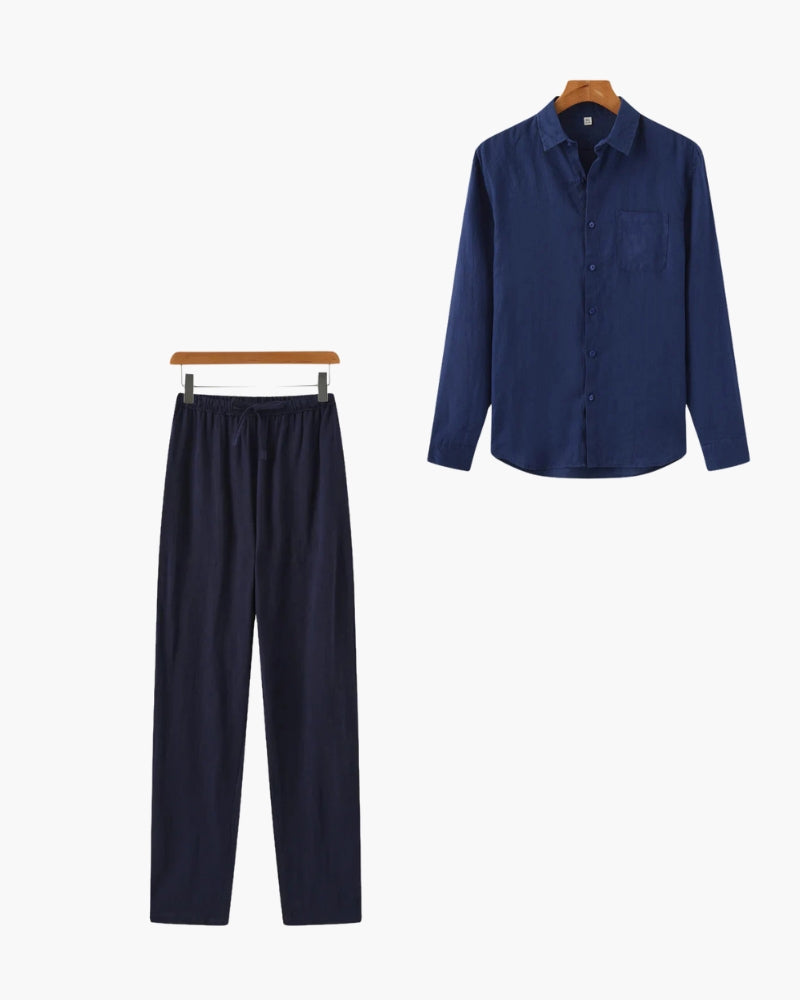 Mono – Conjunto de Lino Monocromático (2 piezas)