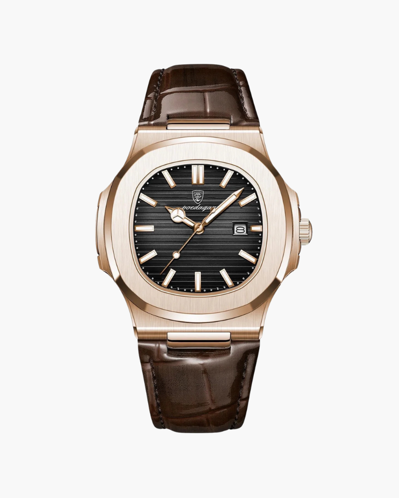 Lisbon Edition – Reloj Clásico (Correa de Piel y Fecha)