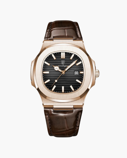 Lisbon Edition – Reloj Clásico (Correa de Piel y Fecha)