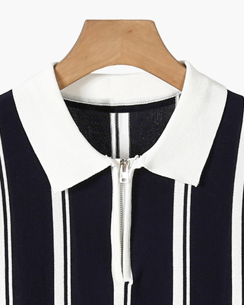 Modena – Polo de Punto Premium (Cuello con Cremallera)