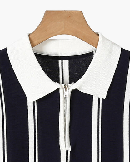 Modena – Polo de Punto Premium (Cuello con Cremallera)