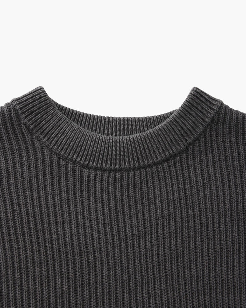 Edinburgh – Jersey de Punto Acanalado Grueso (Cuello Redondo)