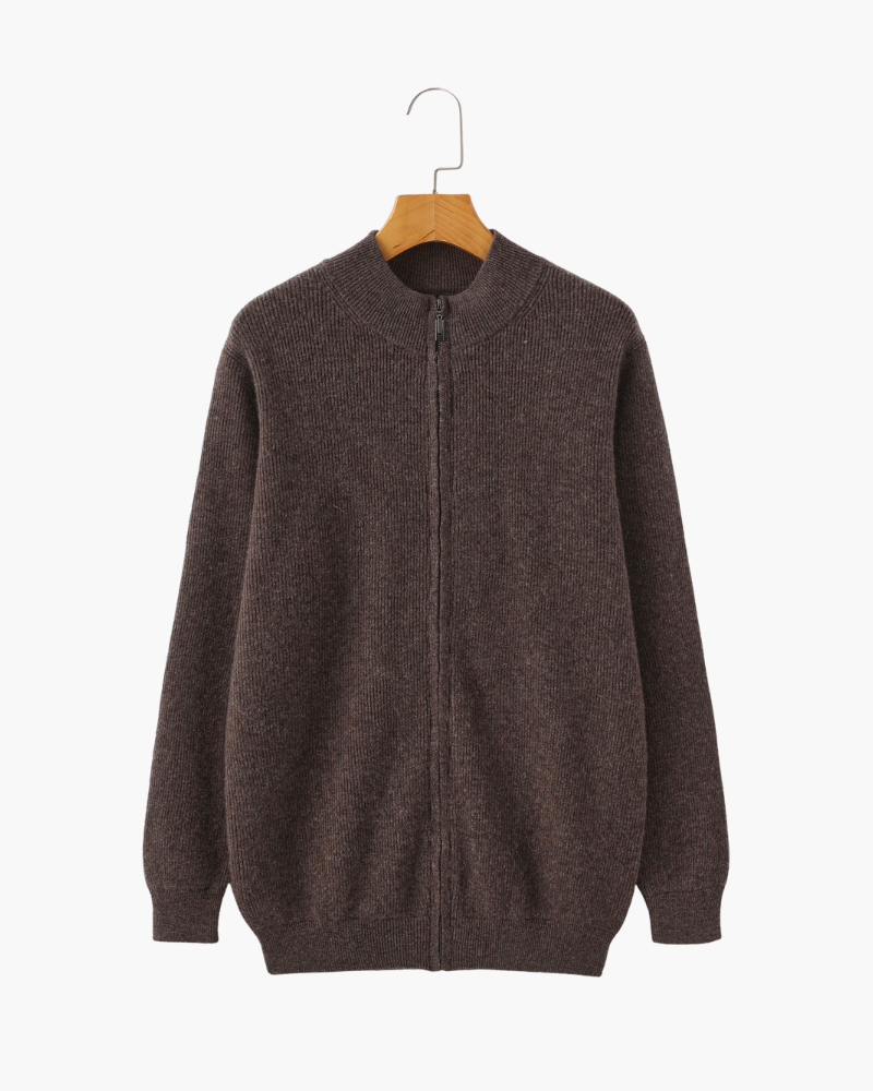 Sylt – Chaqueta de Punto 100% Cachemira (Con Cremallera)