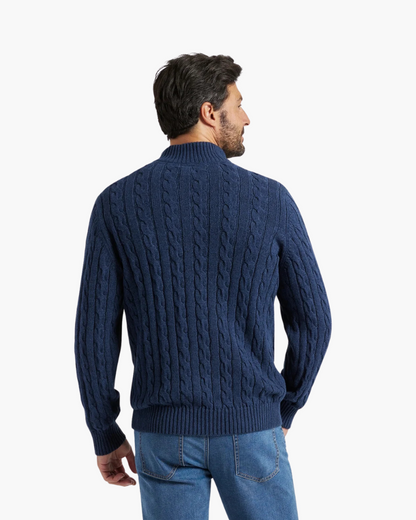 Verbier – Jersey Premium de Punto de Ochos (Media Cremallera)