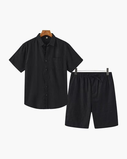Riviera II – Conjunto de Lino Premium (Camisa y Bermudas)