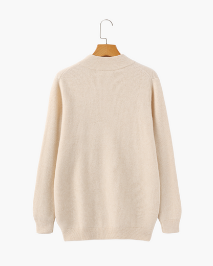 Sylt – Chaqueta de Punto 100% Cachemira (Con Cremallera)