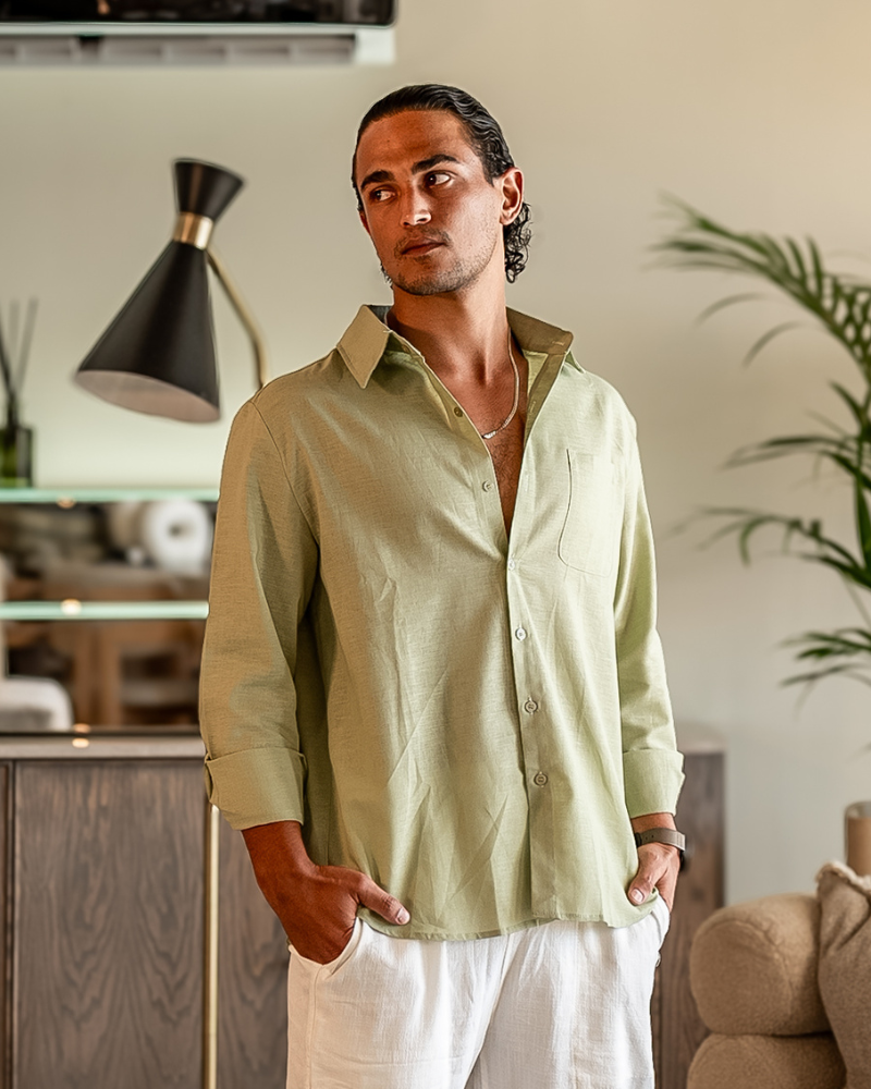 Capetown – Camisa de Lino Premium (Manga Larga)