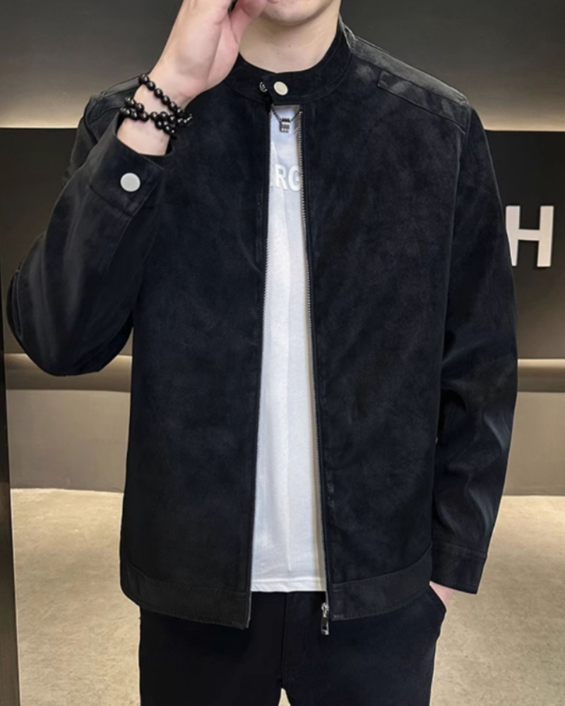 Windsor – Chaqueta Blusón Premium (Efecto Ante)