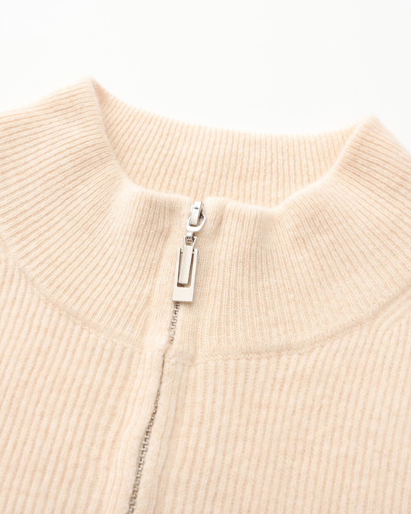 Sylt – Chaqueta de Punto 100% Cachemira (Con Cremallera)