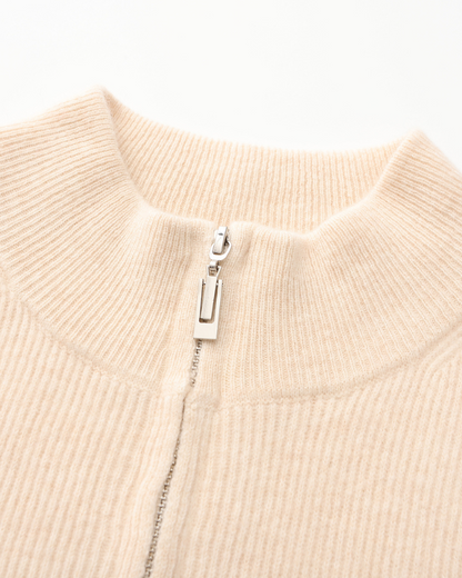 Sylt – Chaqueta de Punto 100% Cachemira (Con Cremallera)