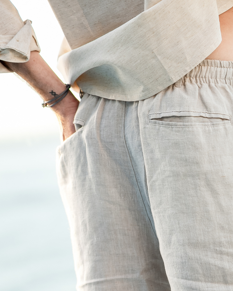 Amalfi – Bermudas de Lino Premium (Corte Relajado)