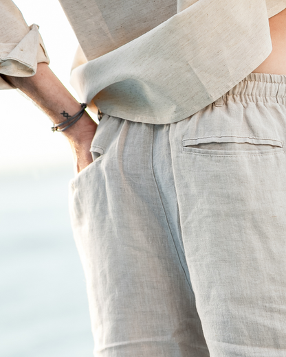 Amalfi – Bermudas de Lino Premium (Corte Relajado)