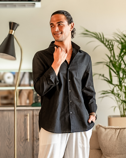 Capetown – Camisa de Lino Premium (Manga Larga)