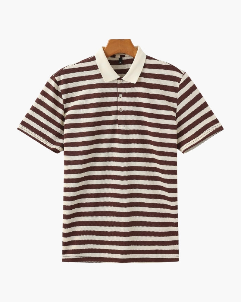 Shoreline – Polo de Punto Premium (Rayas Horizontales)