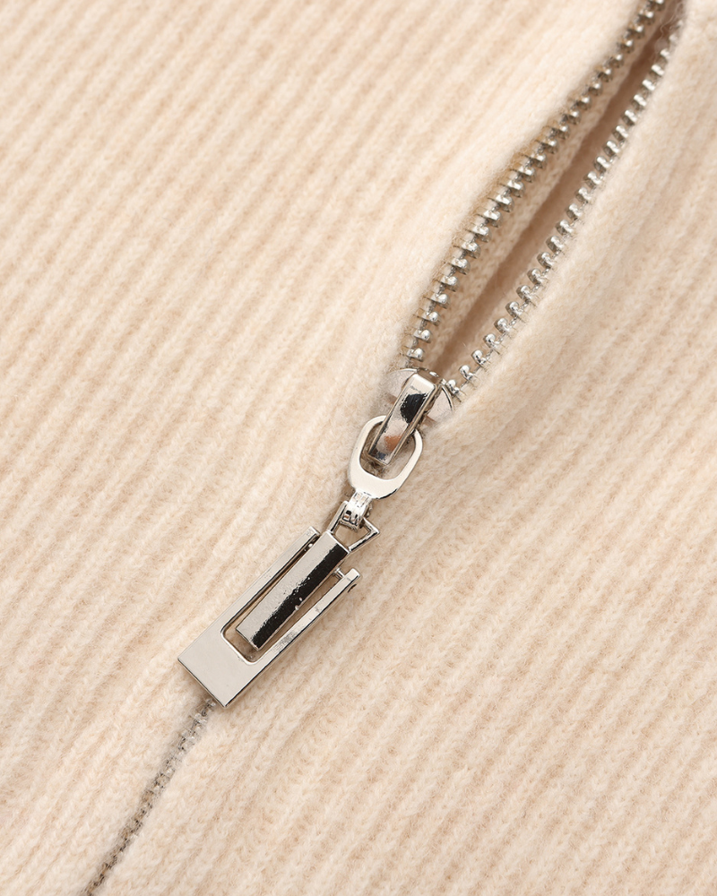 Sylt – Chaqueta de Punto 100% Cachemira (Con Cremallera)