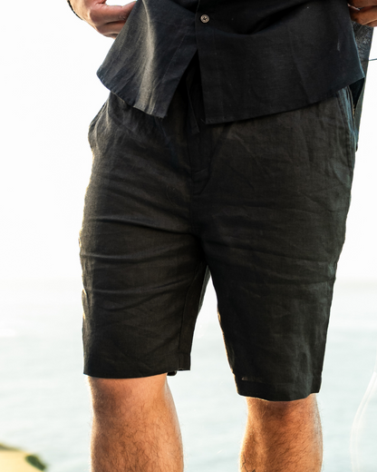 Amalfi – Bermudas de Lino Premium (Corte Relajado)