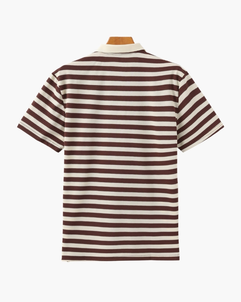 Shoreline – Polo de Punto Premium (Rayas Horizontales)