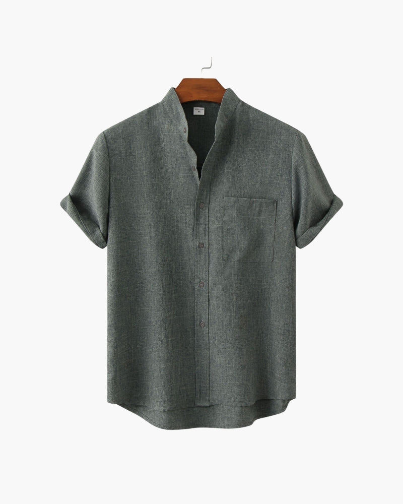 Mandarin – Camisa de Verano Premium (Cuello Mao)