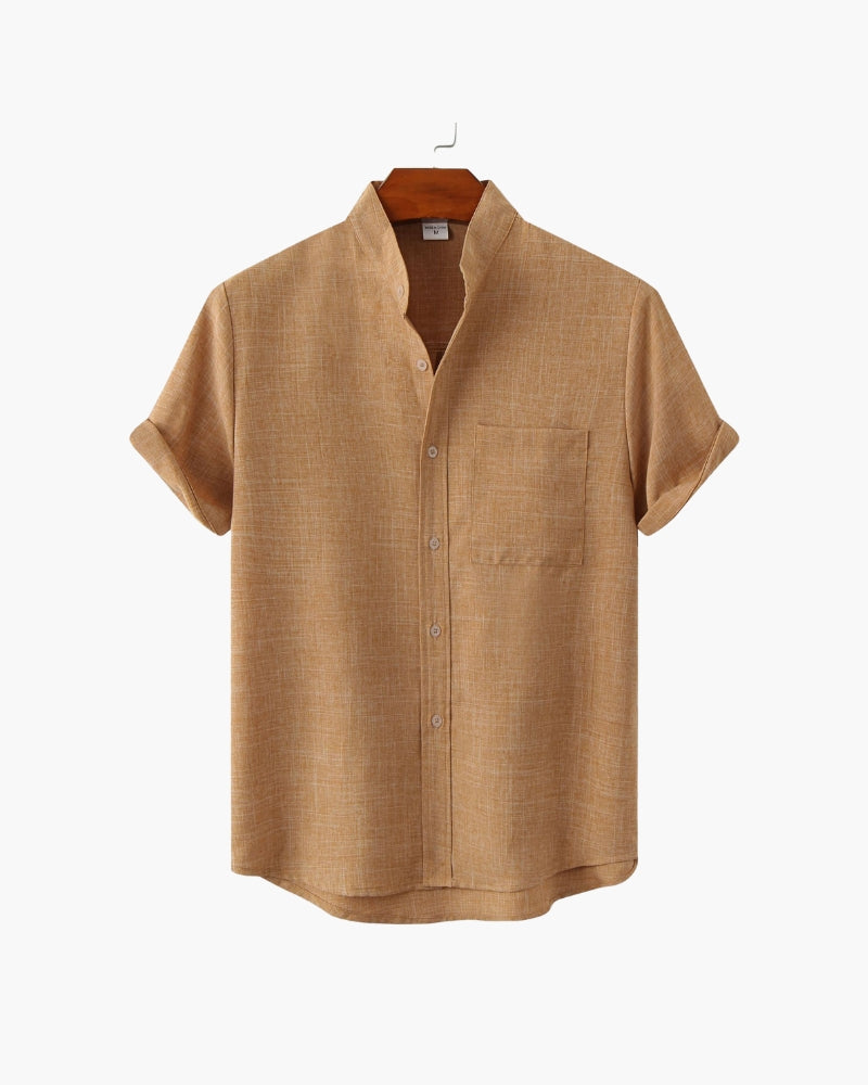 Mandarin – Camisa de Verano Premium (Cuello Mao)