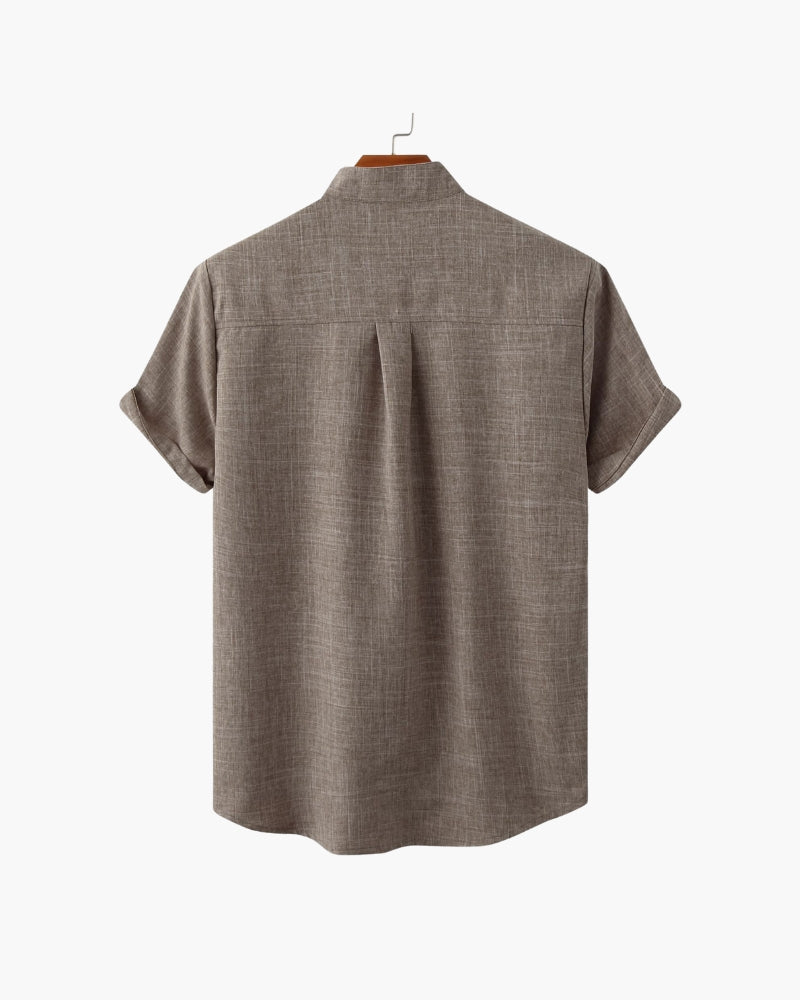 Mandarin – Camisa de Verano Premium (Cuello Mao)