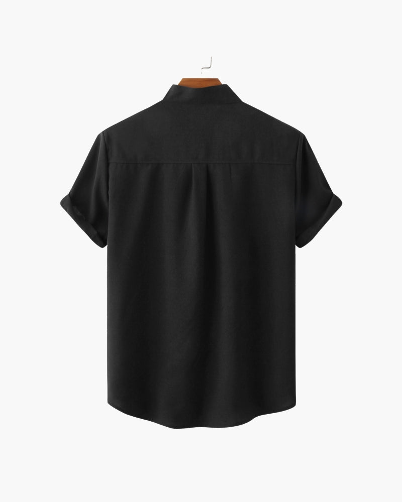 Mandarin – Camisa de Verano Premium (Cuello Mao)