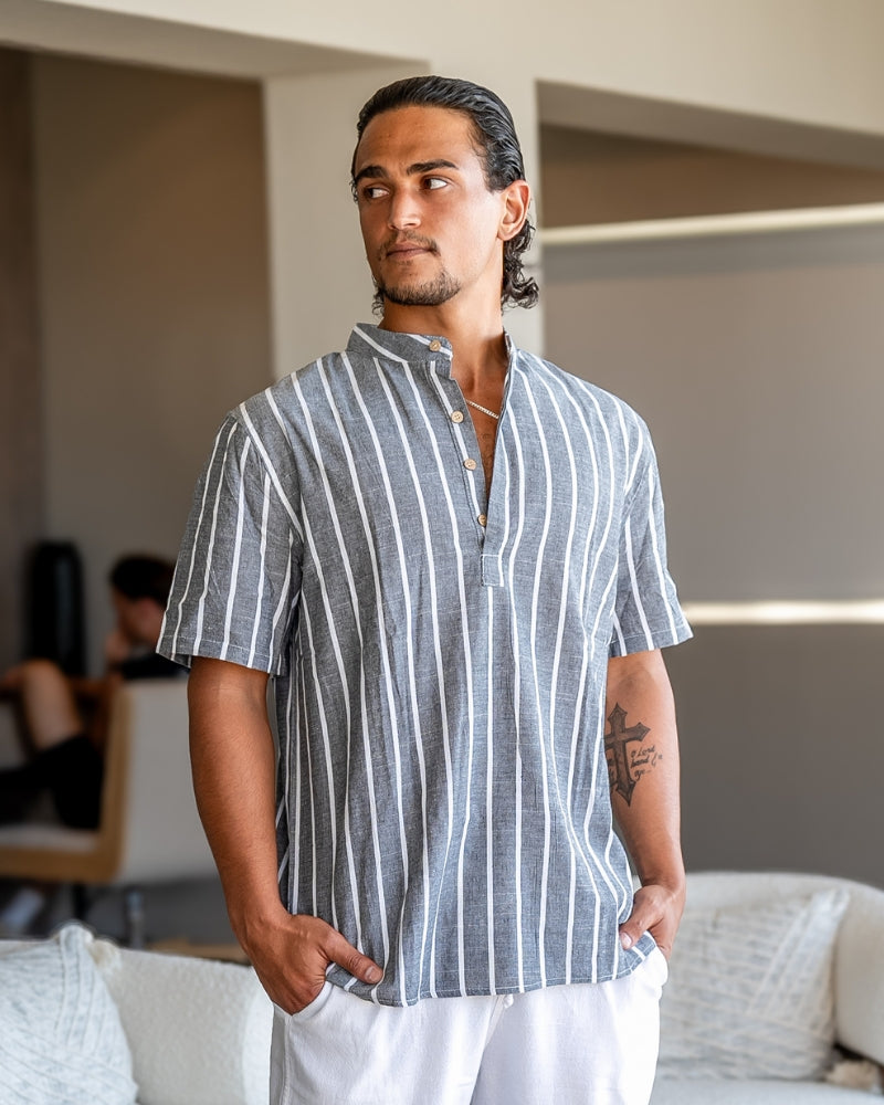 Bari – Camisa Sailor (Algodón Orgánico Premium)