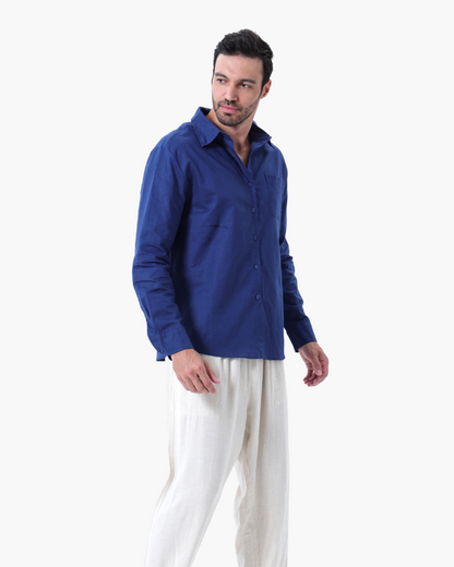 St. Tropez – Conjunto de Lino Premium (2 piezas, Manga Larga)