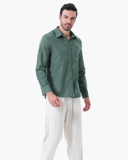 St. Tropez – Conjunto de Lino Premium (2 piezas, Manga Larga)