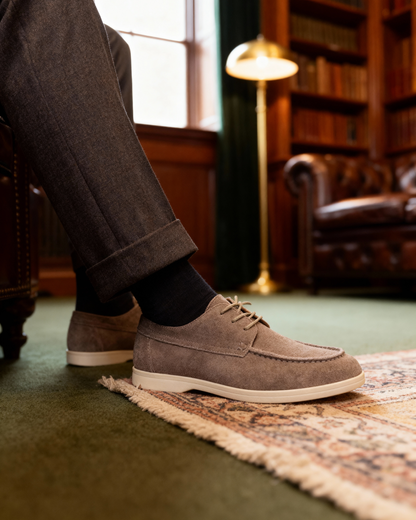 Verona – Zapato Ligero de Cordones (Efecto Ante)